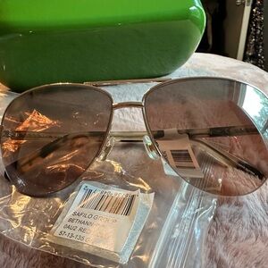 NWT and case Kate Spade BETHANN Rose Gold Sunglasses